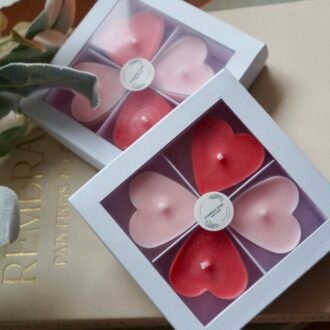 Cutiuță cu lumânări inimioară