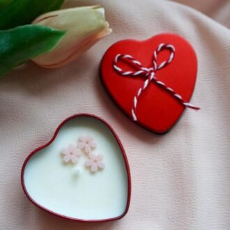 Mărțișor inimă roșie