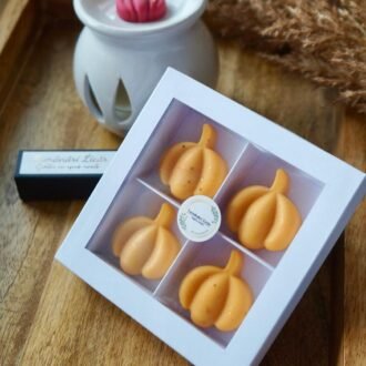 Set lampă aromaterapie și cutie cu 4 licăriri